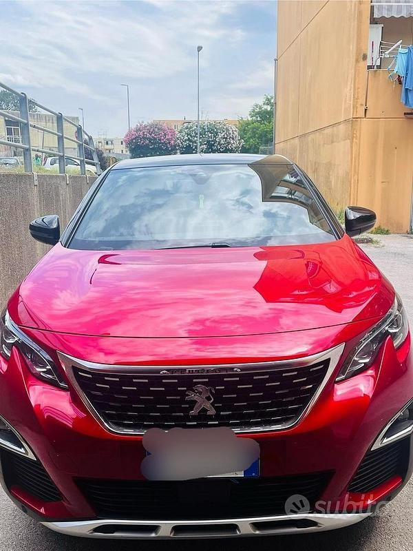 Usata Peugeot 3008 GT-line 130 CV (95 kW) 2018 Rosso Berlina
