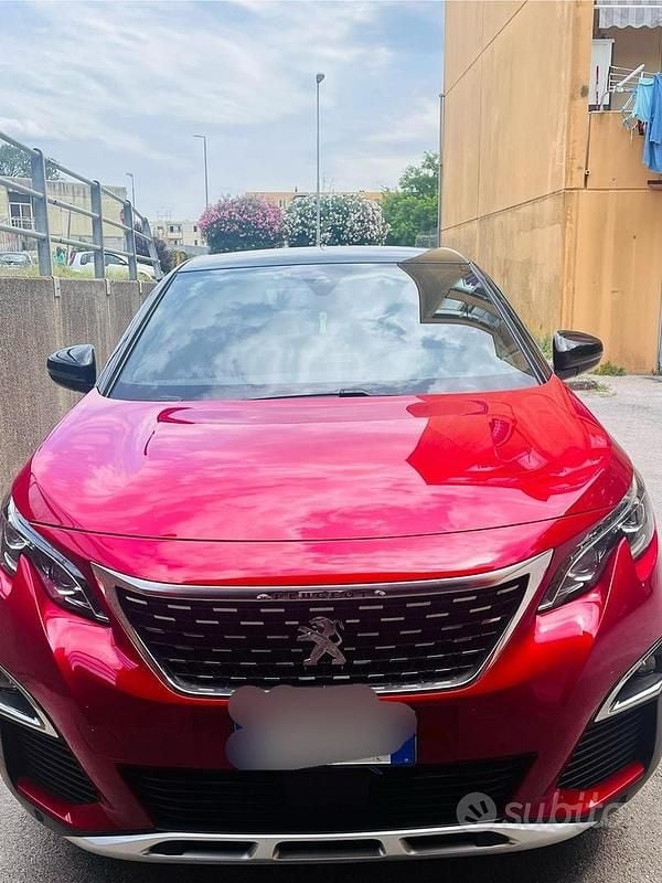 Usata Peugeot 3008 GT-line 131 CV (96 kW) 2018 Rosso Berlina