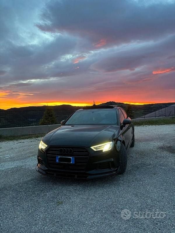 Nero Usata 2017 Audi A3 Tre volumi | 21.200 € (Buon prezzo) - Immagine 1/4