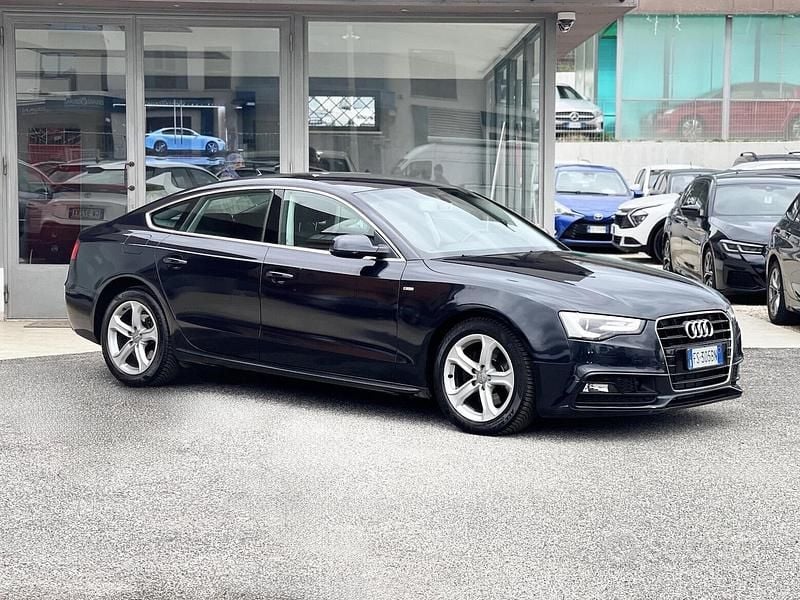 Usata Audi A5 S-Line 190 CV (139 kW) 2016 Blu Coupé