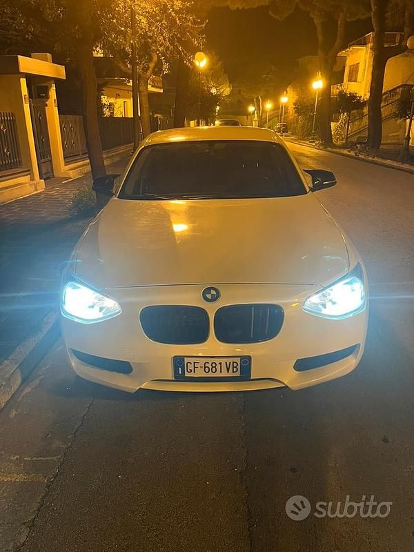 Usata BMW 114 M Sport 95 CV (69 kW) 2014 Bianco Utilitaria