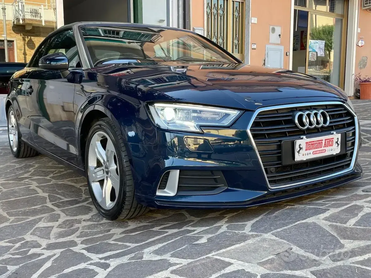 Usata Audi A3 Cabriolet Sport 150 CV (110 kW) 2017 Bluazzurro Cabrio
