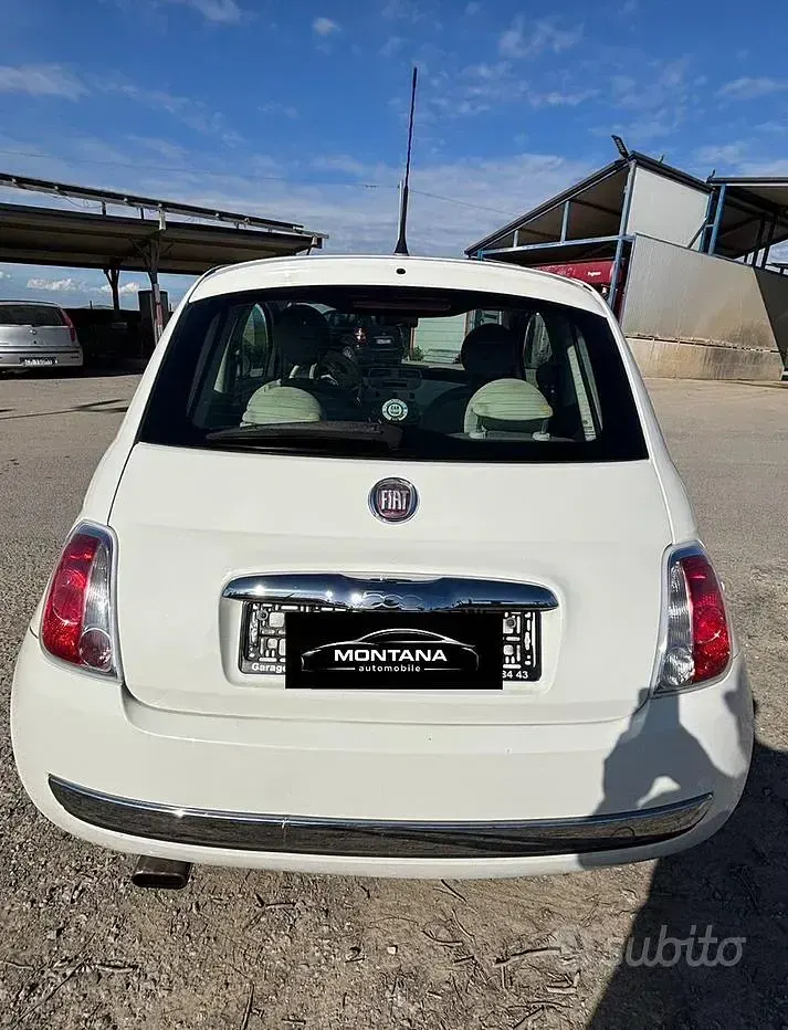 Usata Fiat 500 75 CV (55 kW) 2009 Bianco Cabrio