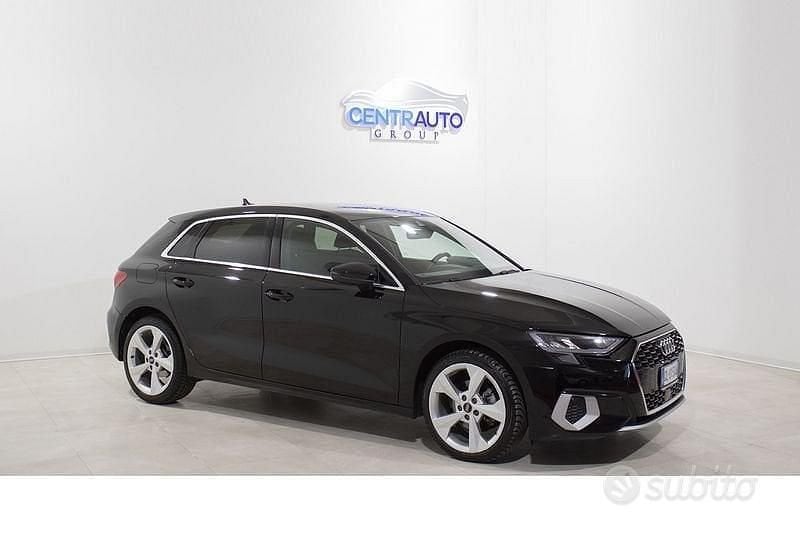 Usata Audi A3 Advanced 110 CV (80 kW) 2022 Nero Berlina