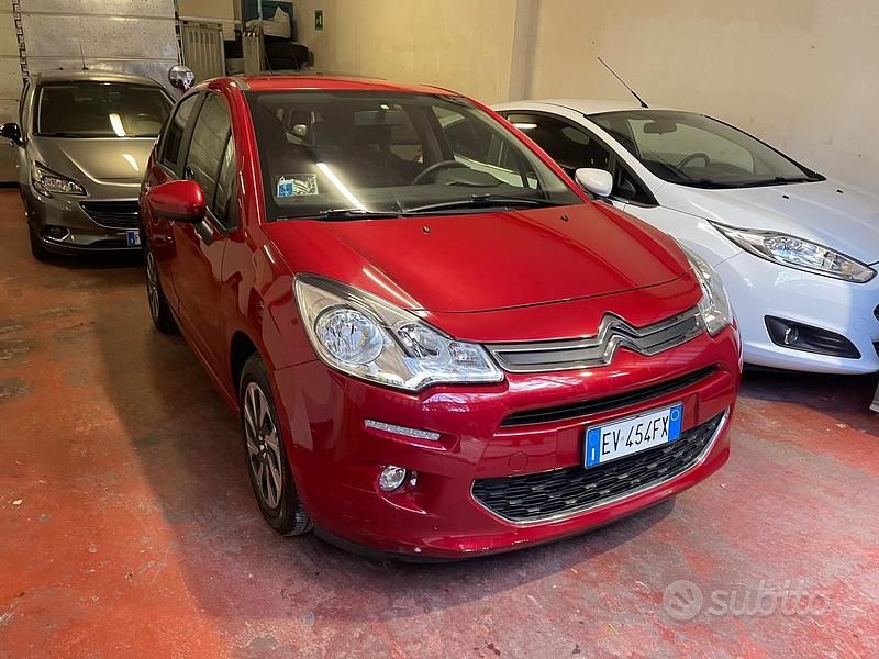 Usata Citroën C3 PureTech 81 CV (59 kW) 2014 Rosso Berlina