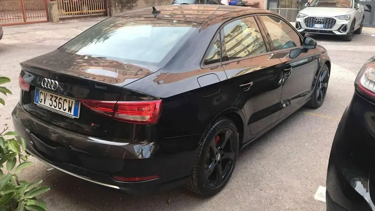 Usata Audi A3 S-Line 110 CV (80 kW) 2019 Nero Berlina