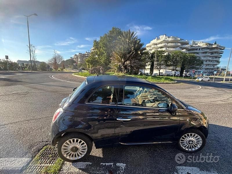 Usata Fiat 500 Lounge 100 CV (73 kW) 2010 Blu Berlina