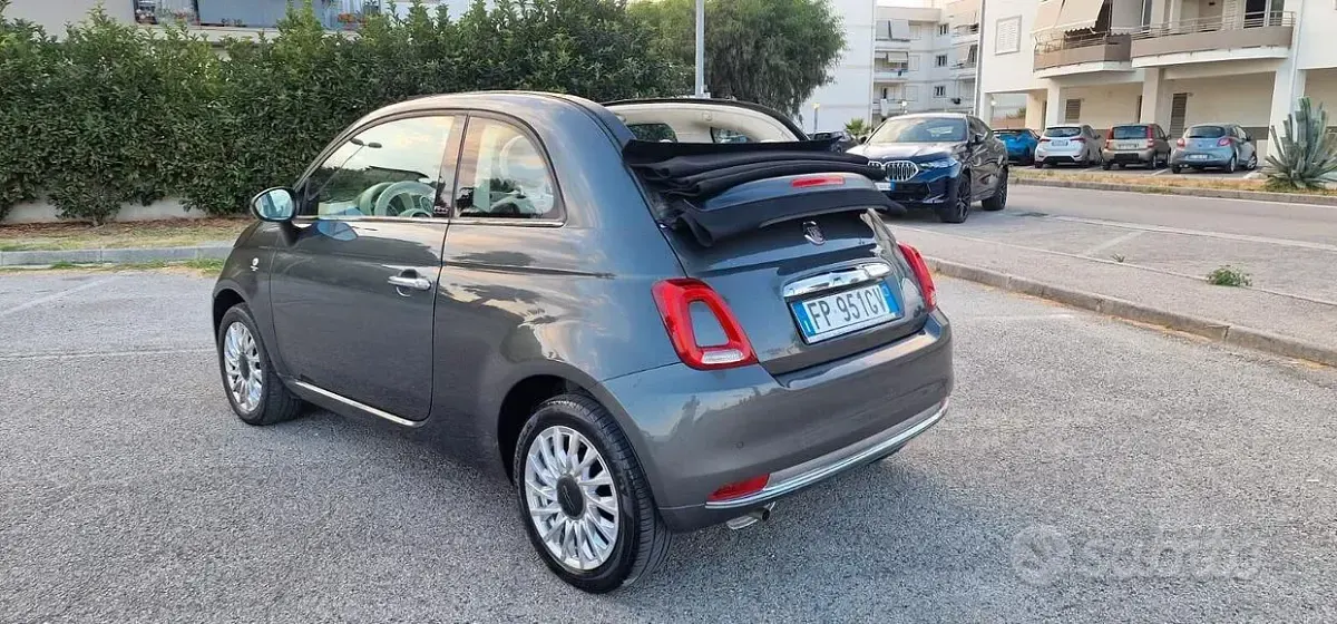 Usata Fiat 500C Lounge 69 CV (50 kW) 2018 Grigio Cabrio