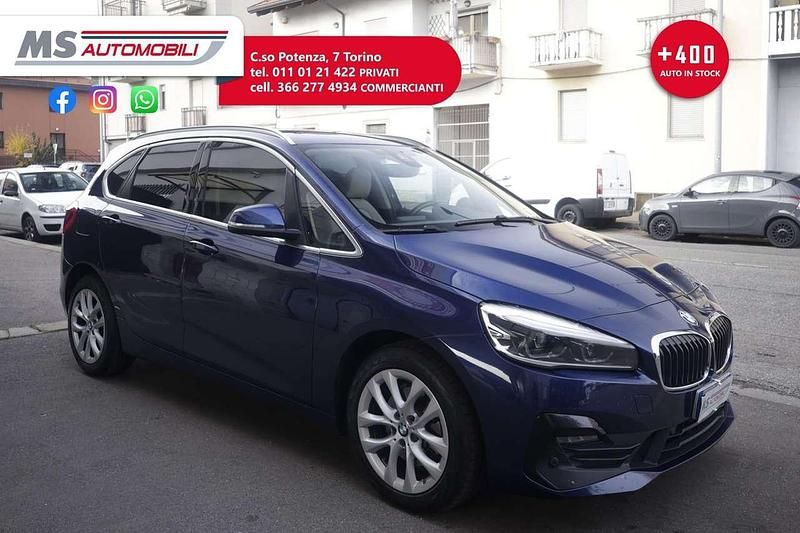 Usata BMW 220 Active Tourer Advantage 190 CV (139 kW) 2019 Blu/azzurro Monovolume
