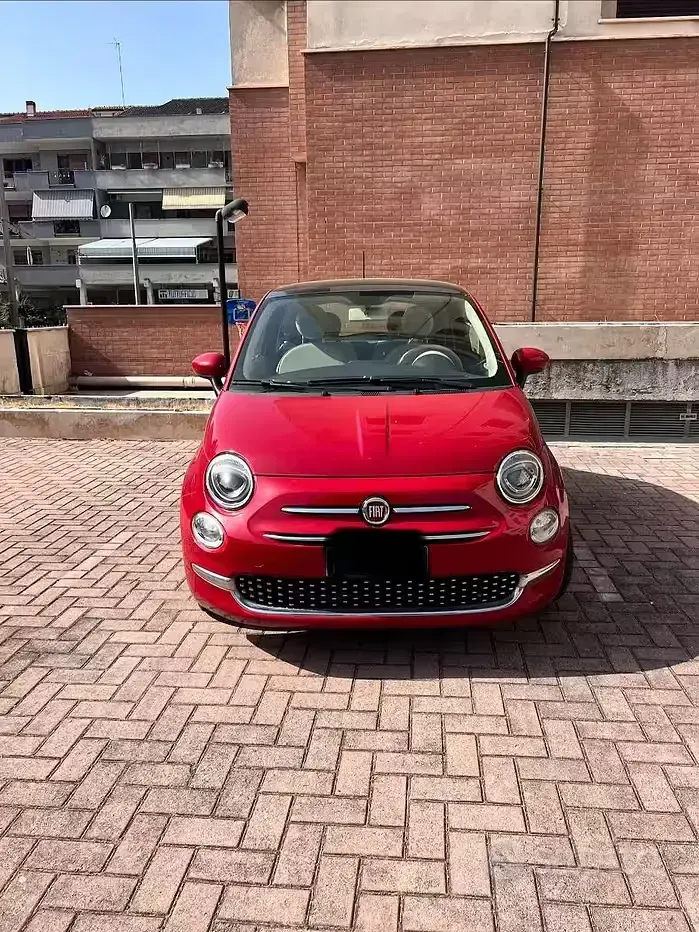 Usata Fiat 500 69 CV (50 kW) 2018 Rosso Berlina