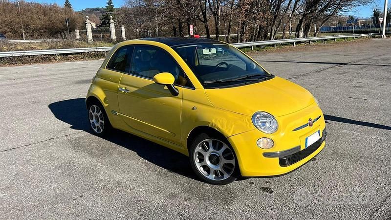 Occasion Fiat 500 Sport 100 PK (73 kW) 2008 Geel Sedan