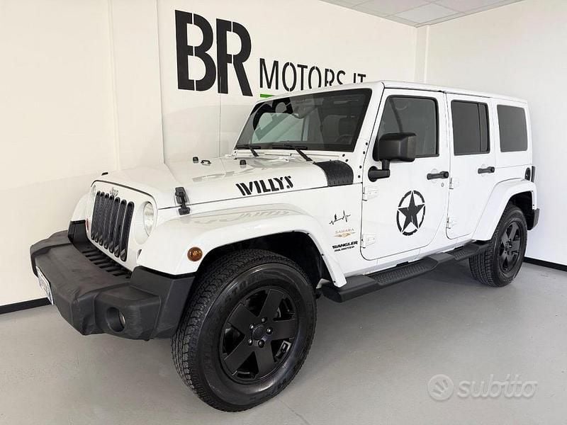 Usata Jeep Wrangler Unlimited Sahara 2012 Bianco SUV