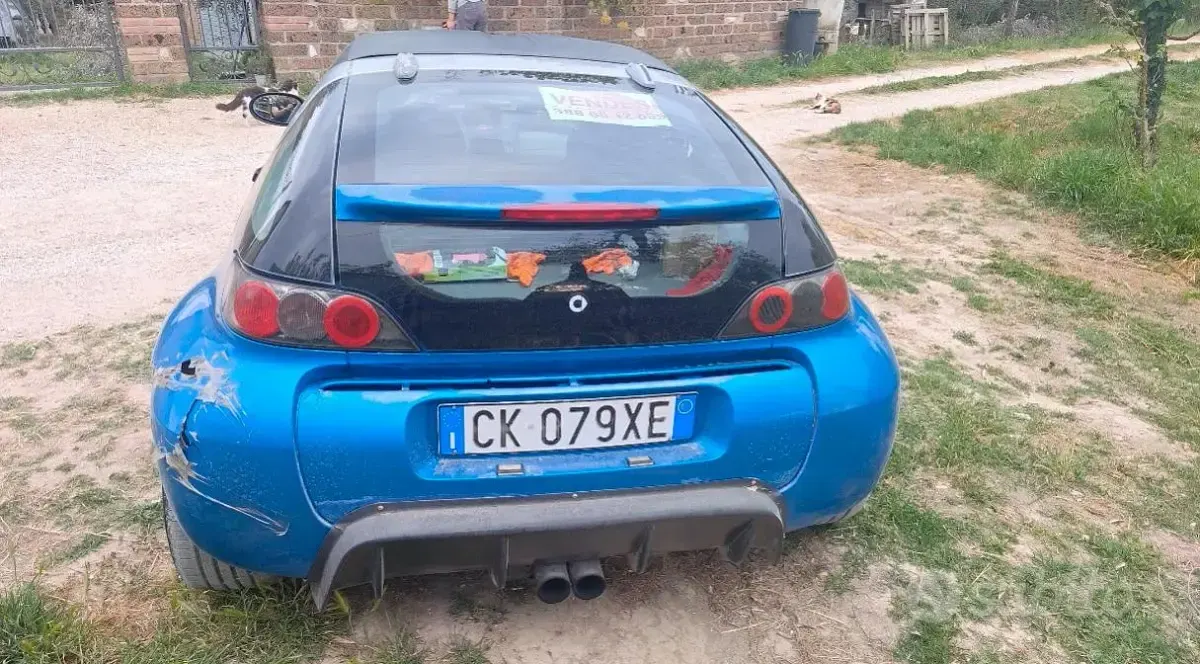 Usata Smart Roadster 82 CV (60 kW) 2003 Blu Cabrio