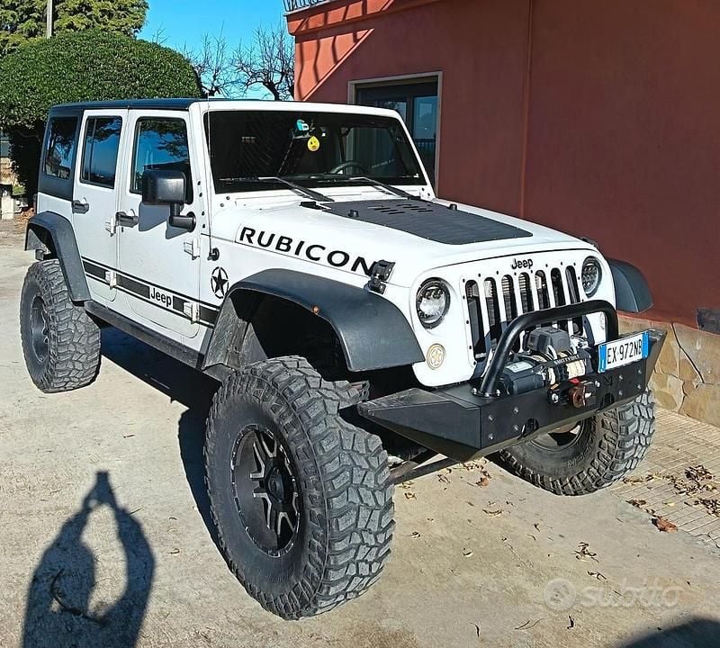 Usata Jeep Wrangler Rubicon 200 CV (147 kW) 2014 Bianco SUV