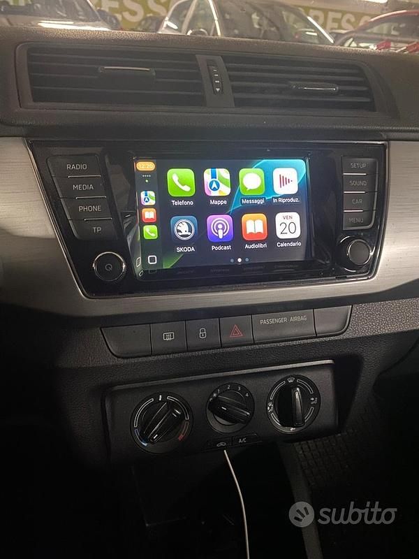 Usata Skoda Fabia 60 CV (44 kW) 2017 Bianco Berlina