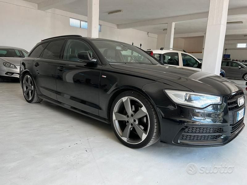 Usata Audi A6 S-Line 177 CV (130 kW) 2014 Nero Station wagon