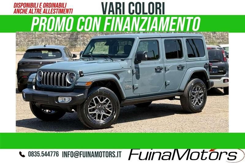 Nuova Jeep Wrangler Unlimited Sahara 272 CV (200 kW) 2025 Nero SUV