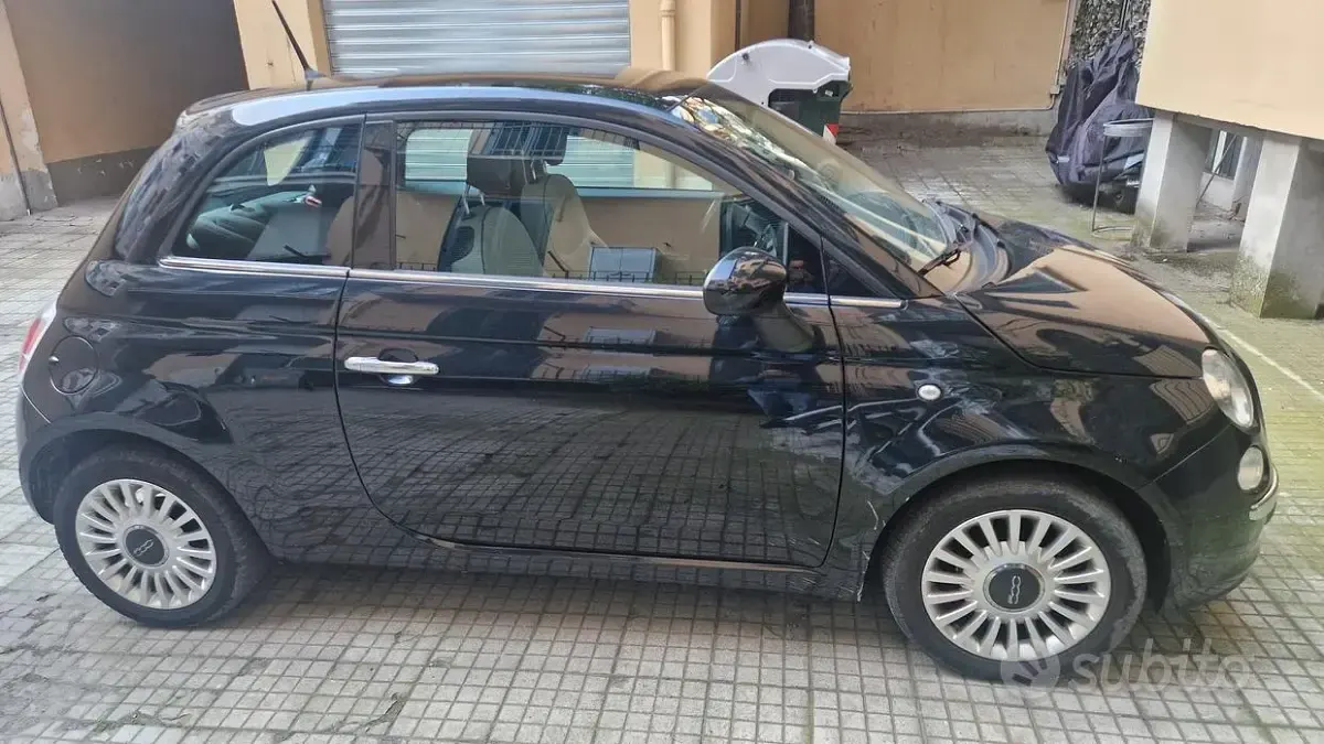 Usata Fiat 500 Lounge 69 CV (50 kW) 2014 Nero Berlina