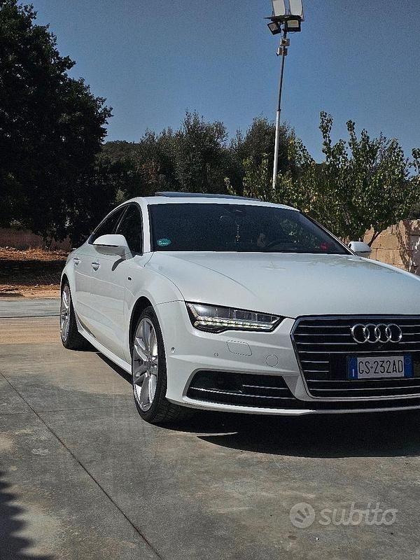 Usata Audi A7 S-Line 272 CV (200 kW) 2015 Bianco Utilitaria