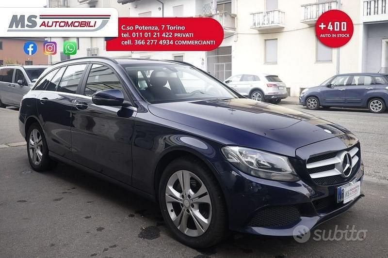 Usata Mercedes C220 Exclusive 170 CV (125 kW) 2016 Blu Station wagon