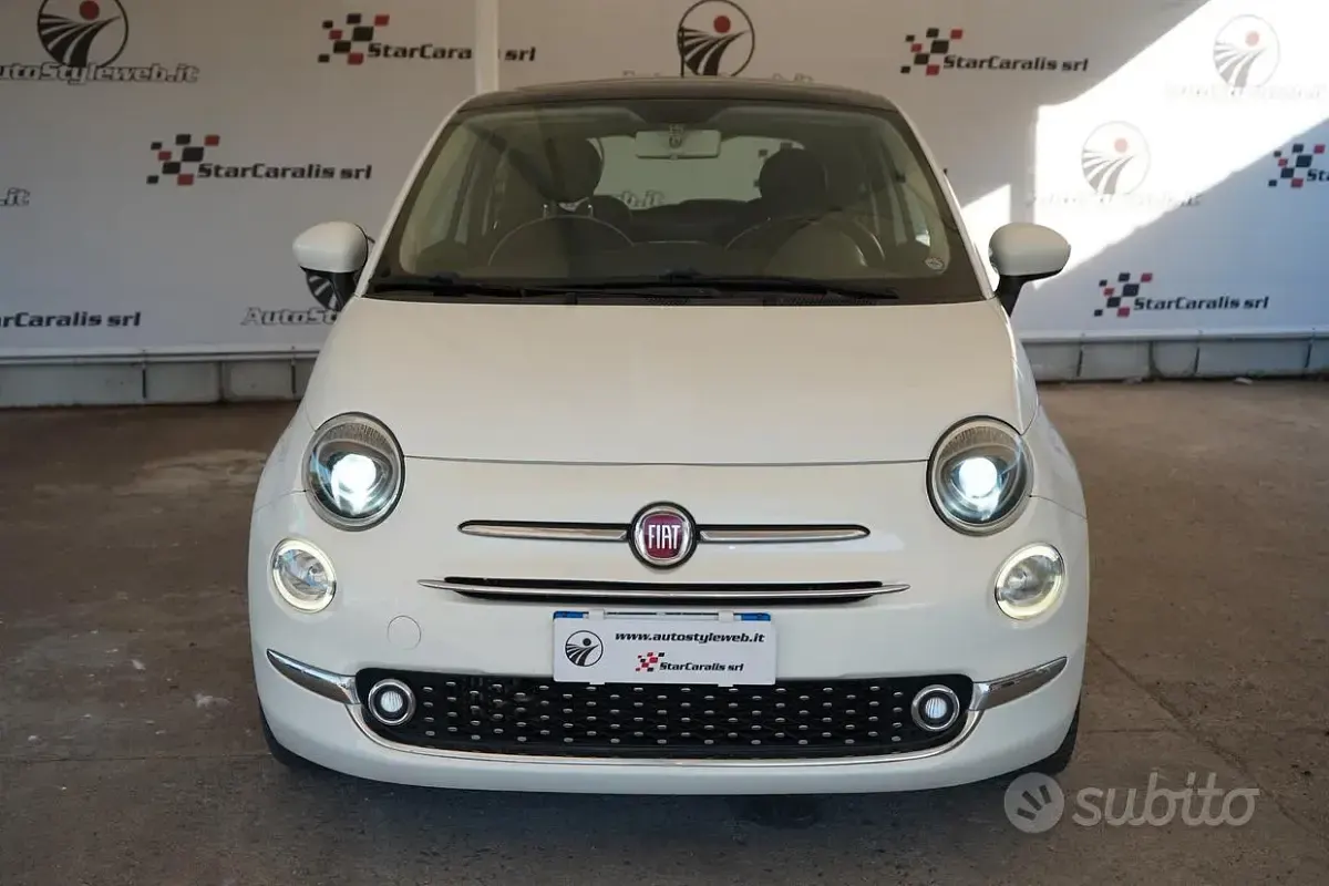 Usata Fiat 500 Lounge 95 CV (69 kW) 2016 Bianco Berlina