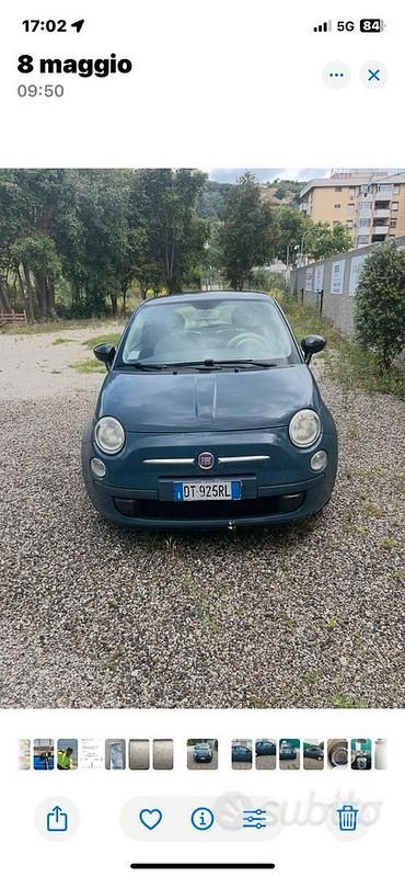 Usata Fiat 500 69 CV (50 kW) 2009 Blu Cabrio