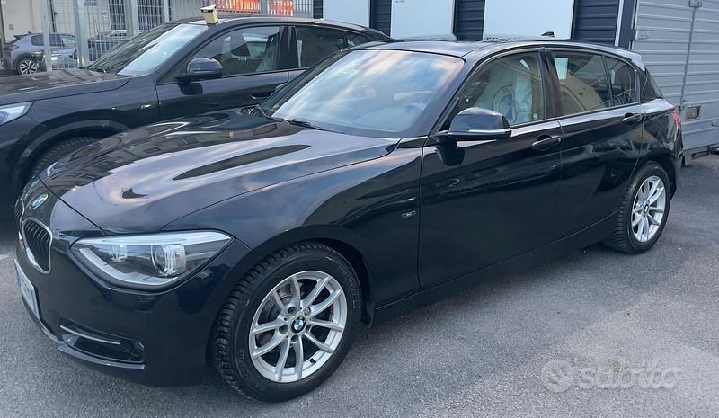 Usata BMW 118 Sport Line 143 CV (105 kW) 2013 Nero Utilitaria