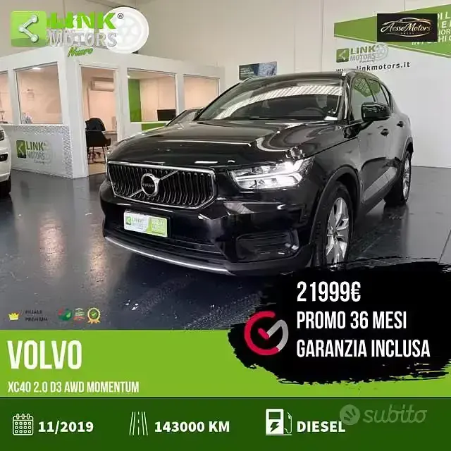Usata Volvo XC40 Business Edition 150 CV (110 kW) 2019 Nero SUV