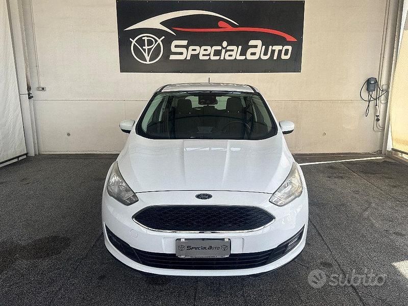 Bianco Usata 2018 Ford C-MAX Titanium Monovolume | 7500 € (Buon prezzo) - Immagine 1/4