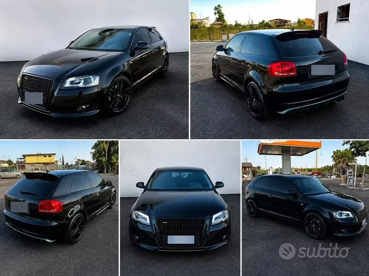 Usata Audi A3 S-Line 140 CV (102 kW) 2011 Nero Utilitaria