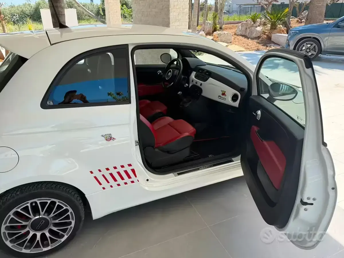 Usata Abarth 500 135 CV (99 kW) 2015 Bianco Utilitaria