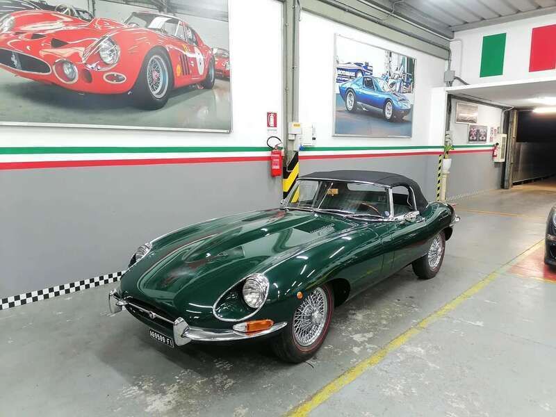 Usata Jaguar E-Type 245 CV (180 kW) 1967 Verde Cabrio