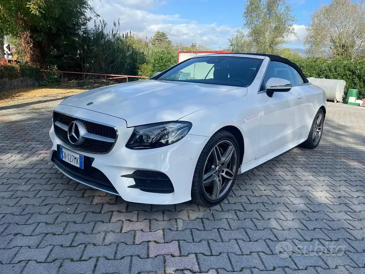 Usata Mercedes E220 Premium 194 CV (142 kW) 2018 Bianco Cabrio