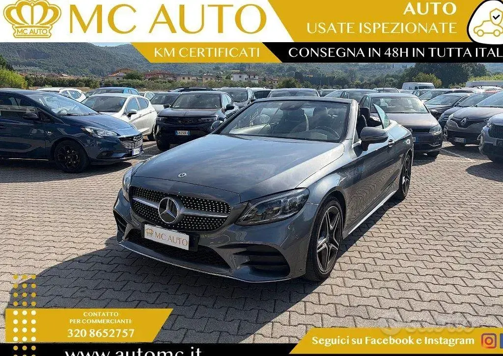 Usata Mercedes C200 Premium 184 CV (135 kW) 2021 Grigio Cabrio
