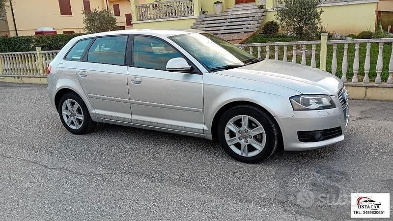 Usata Audi A3 102 CV (75 kW) 2009 Argento Utilitaria