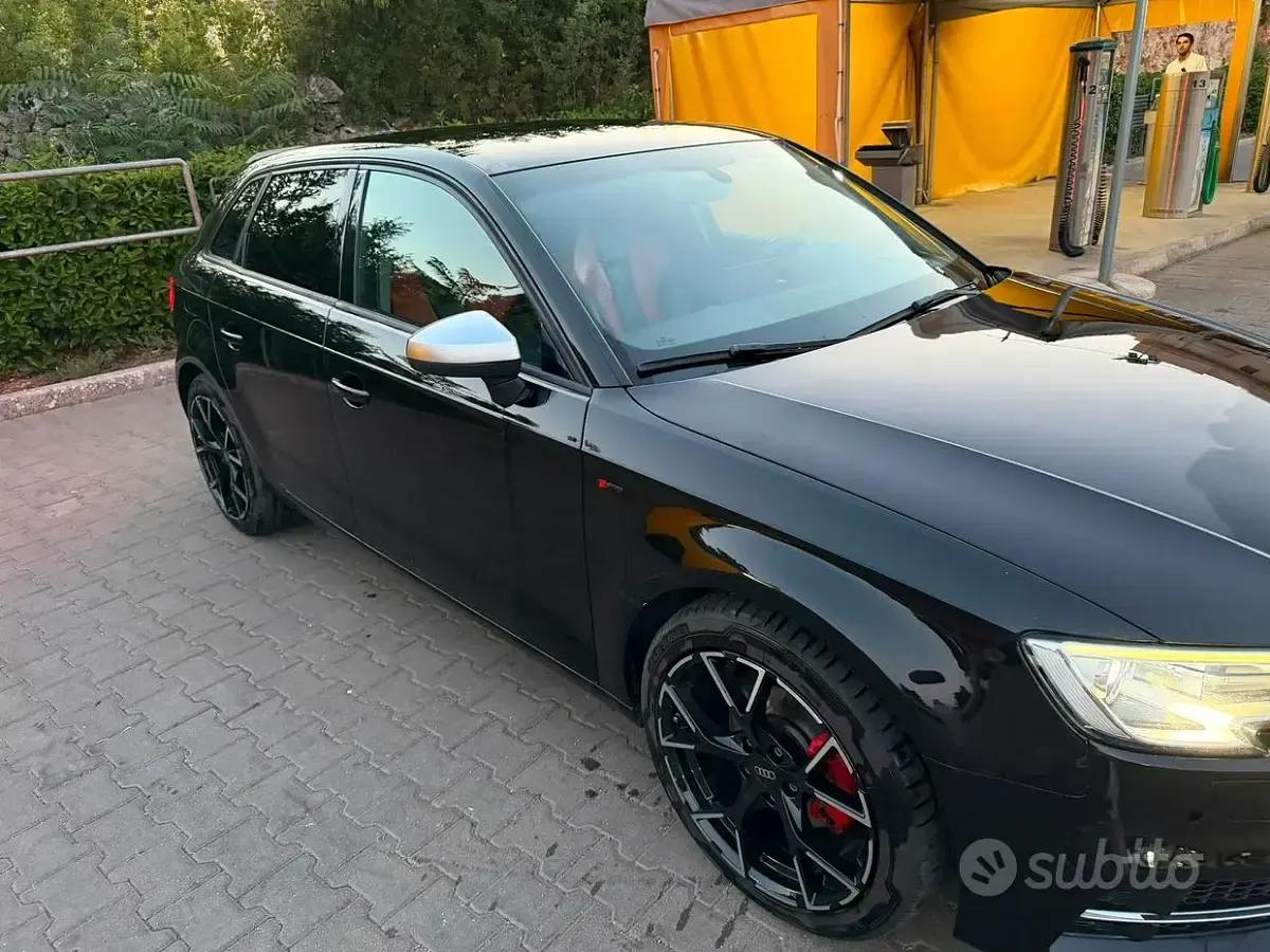 Usata Audi A3 S-Line 110 CV (80 kW) 2016 Nero Berlina
