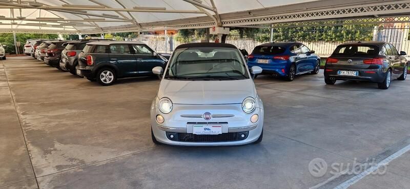 Usata Fiat 500C Lounge 95 CV (69 kW) 2011 Argento Cabrio