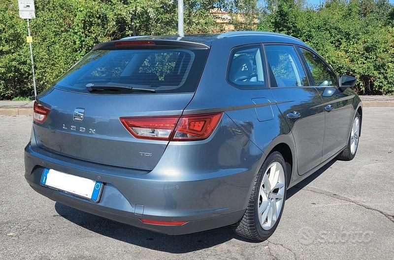 Usata Seat Leon ST Style 110 CV (80 kW) 2017 Grigio Station wagon