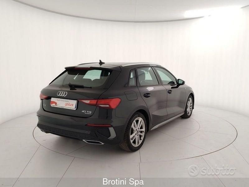 Usata Audi A3 S-Line 200 CV (147 kW) 2022 Nero Berlina