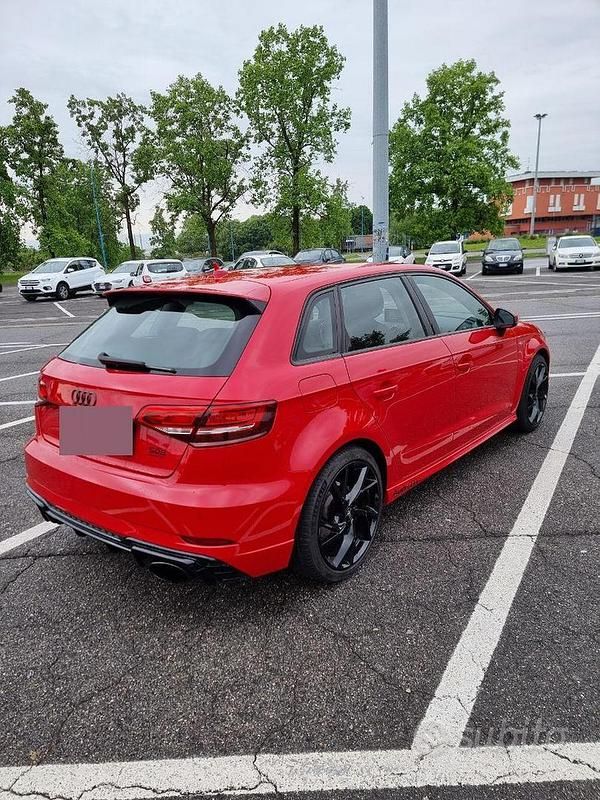 Usata Audi A3 Ambiente 150 CV (110 kW) 2017 Rosso Berlina