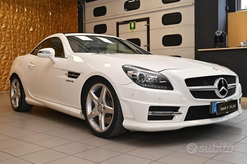 Usado Mercedes SLK250 Premium 204 CV (150 kW) 2014 Blanco Descapotable
