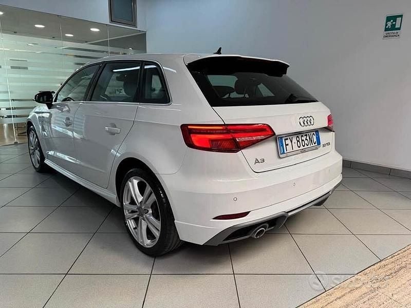 Usata Audi A3 S-Line 115 CV (84 kW) 2019 Bianco Berlina