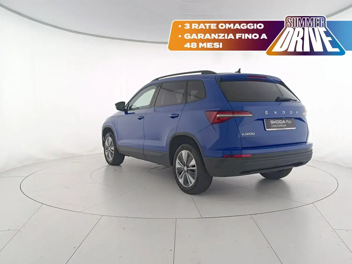Usata Skoda Karoq Ambition 110 CV (80 kW) 2023 Blu mediterraneo SUV