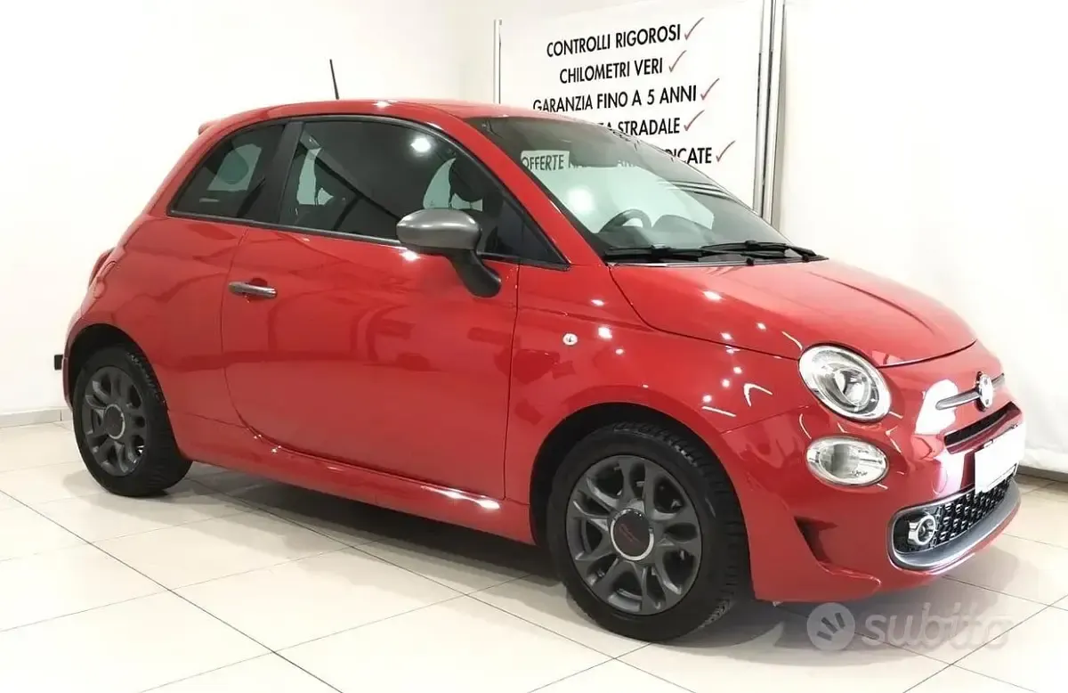Usata Fiat 500 S 69 CV (50 kW) 2019 Rosso Utilitaria