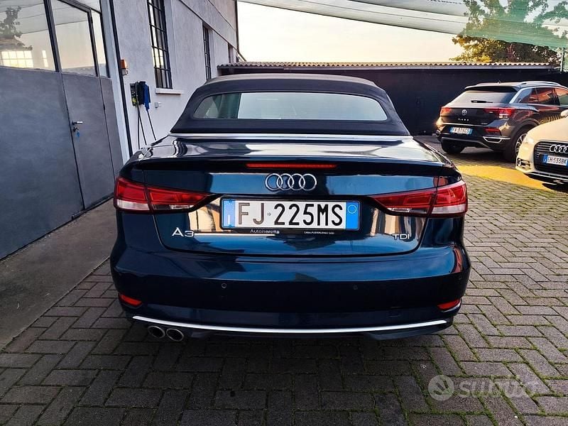 Usata Audi A3 Cabriolet Sport 150 CV (110 kW) 2017 Blu Cabrio