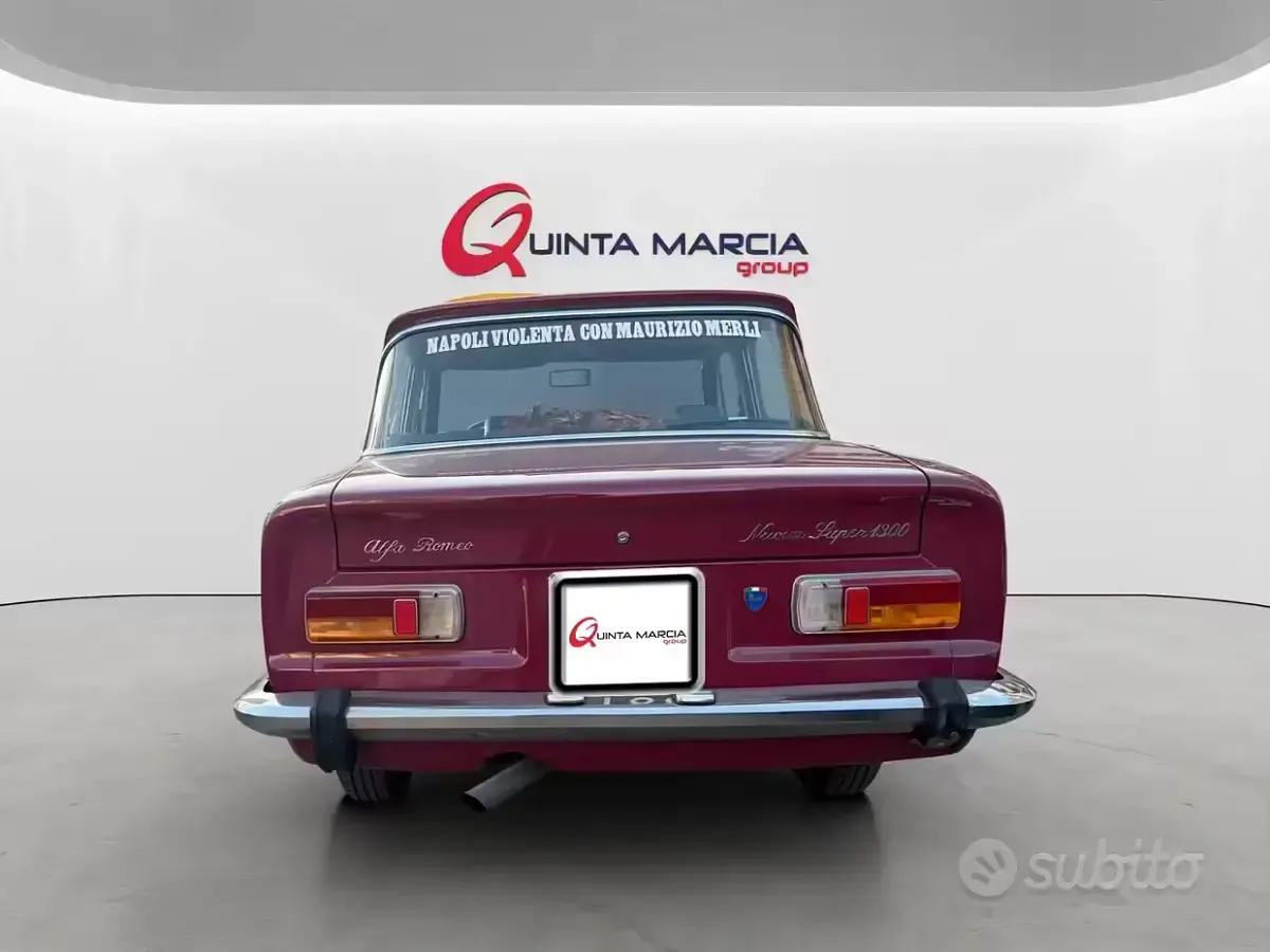 Usata Alfa Romeo Giulia Super 89 CV (65 kW) 1970 Rosso Berlina