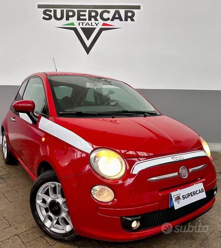 Usata Fiat 500 69 CV (50 kW) 2009 Rosso Cabrio