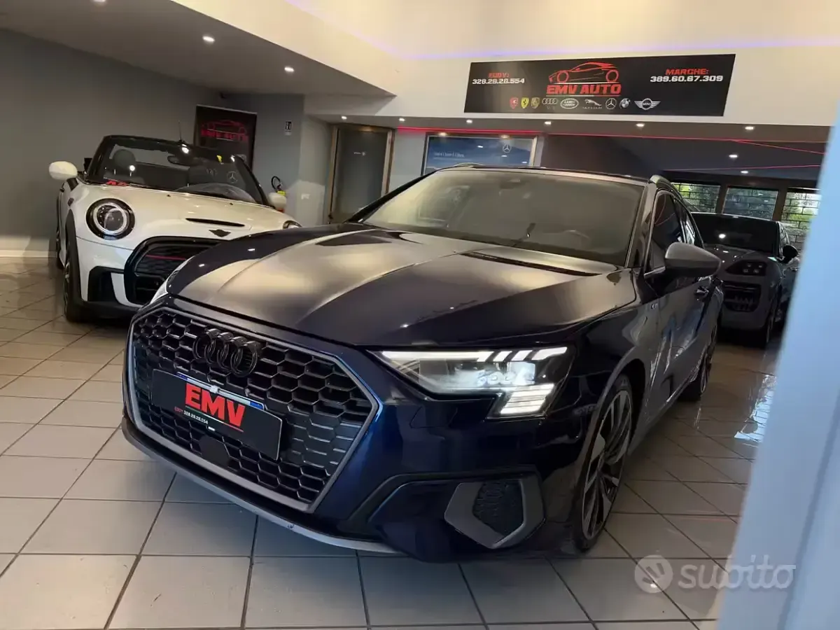 Usata Audi A3 S-Line 150 CV (110 kW) 2021 Blu Berlina