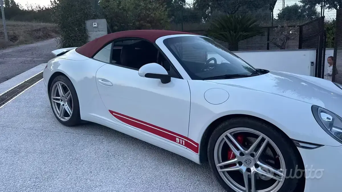Usata Porsche 911 Carrera Cabriolet 370 CV (272 kW) 2016 Bianco Cabrio