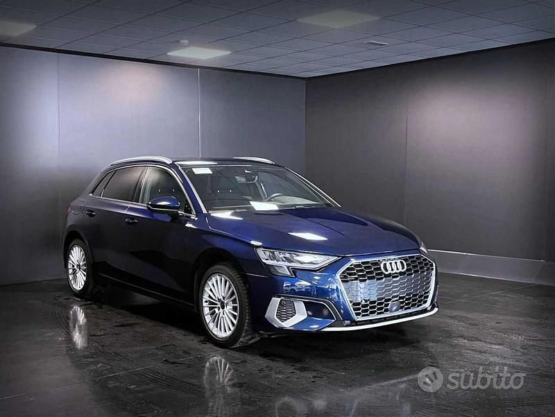 Usata Audi A3 Advanced 150 CV (110 kW) 2022 Blu Berlina
